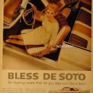 1959 DeSoto car Ad awesome advertisement swivel seats