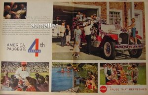 Huge 1959 Coke Ad 2 page Coca-Cola advertisement
