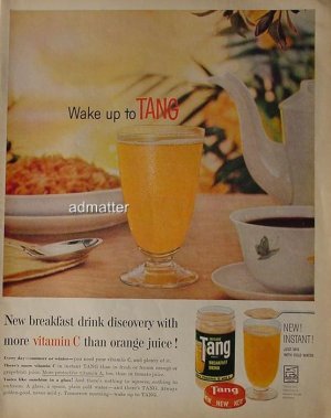 1959 vintage Ad Tang orange juice General Foods sweet