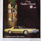 1968 3-Page Cadillac Car Ad Featuring A 1969 Eldorado!