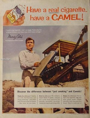 1957 RJR Camel Cigarette Ad vintage R.J. Reynolds