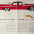 Huge 1959 Chrysler Windsor  Flying Lion-Hearted Car Ad!