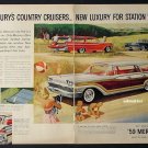 BIG 1959 Mercury Station Wagon Car Ad  20th Anniversary