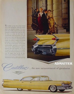 1958 Cadillac Car Ad Original vintage Advertisement!