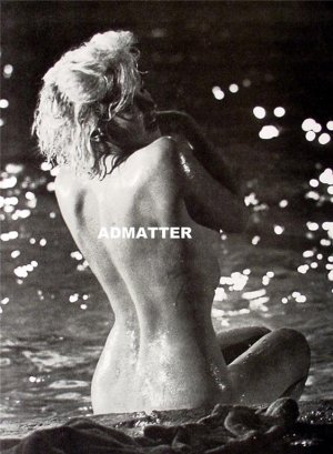 Marilyn Monroe 2-sided Pinup Print Hot photo Wet & Nude