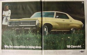 1968 Chevy Car Ad featuring A 1969 Chevrolet Caprice
