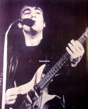 Old Beatles 11X14 Pin-up Poster John Lennon with Guitar