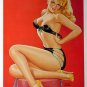 Peter Driben Pin-up Girl Print  HOT Black Bikini Photo!