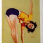 2-Sided Sexy Pin-up Girl Poster Artwork by Earl Moran