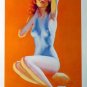 2-Sided Sexy Pin-up Girl Poster Artwork by Earl Moran