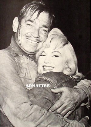 Marilyn Monroe Clark Gable Pinup Poster Misfits Photo