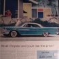 1958 CHRYSLER DARTLINE CAR AD NEAR MINT ADVERTISEMENT!