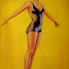Sexy Swimmer Pin-up girl print  Art Cardwell Higgins