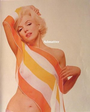 Marilyn Monroe Vintage Pinup Poster Nude See-Thru photo