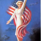 Billy DeVorss Pin-up Girl Poster  2-SIDED Patriotic!