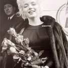 Marilyn Monroe 2-Sided Print Airplane photo with Roses