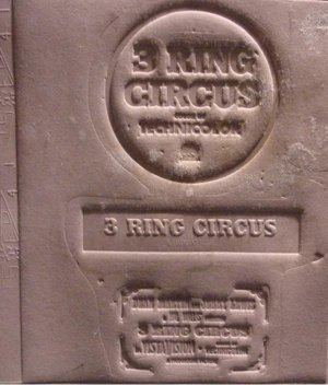 Jerry Lewis Dean Martin 3 RING CIRCUS Ad Mat Print Mold