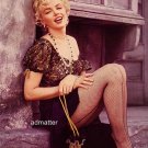 Marilyn Monroe Vintage Pinup Fishnet Stockings Photo!