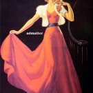 K.O. Munson Pin-up Girl Poster Print Elegant Red Dress
