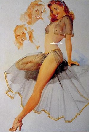 Ted Withers Pinup Girl Poster C-Thru Smokin Hot Legs!