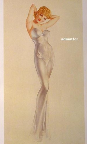 Alberto Vargas Sexy Blonde Pin-up Girl Dressed to Kill!