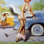 Art Frahm Pinup Girl Poster Dropped Panties!