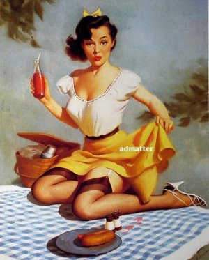 Harry Ekman Pin-up girl poster  Sexy Picnic!