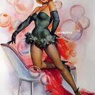 Mounted Pin-up Girl Joyce Ballantyne Blonde Champagne!