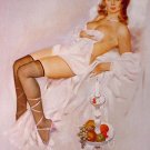 Fritz Willis Topless Pin-up Girl Poster Pink High Heels