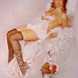Fritz Willis Topless Pin-up Girl Poster Pink High Heels
