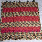 Hand Knitted 36X40 Baby Shawl Blanket Crocheted Afghan!