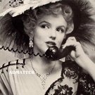 Marilyn Monroe Pinup Poster Victorian Flower Hat Dress