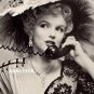 Marilyn Monroe Pinup Poster Victorian Flower Hat Dress
