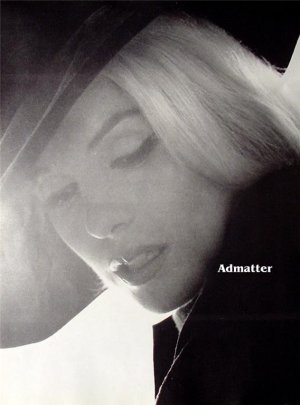 Marilyn Monroe Old 2-Sided Pinup Poster Sexy Black Hat