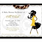 "Oh So Chic Mommy To Be" Baby Shower Invitations