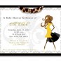 "Oh So Chic Mommy To Be" Baby Shower Invitations