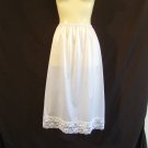 FREE SHIPPING: 1980's white nylon waist slip