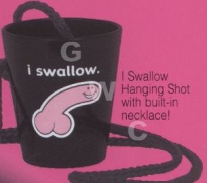 I Swallow Hanging Shot Glasses