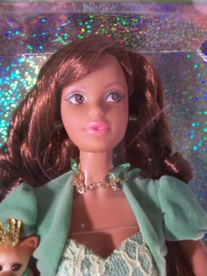 Miss Peridot Aug. Barbie-AA-2007-L7580-Birthstone-NRFB