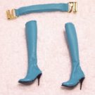 Barbie-Ensemble-Fashion Only-OOB-Teal Boots & Belt
