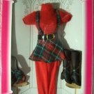FASHION AVENUE-Barbie-1995-14361-Red Top & Plaid Jumper