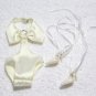 Barbie-Ensemble-Fashion Only-OOB-White Swimsuit & Pumps