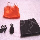 Barbie-Ensemble-Fashion Only-OOB-Top, Miniskirt & Shoes