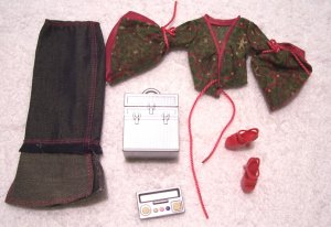 Blouse & Black Denim Skirt-Barbie-Ensemble-Fashion Only