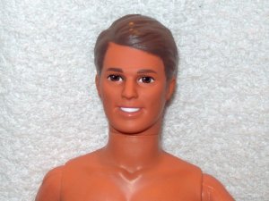 NUDE-KEN-Poseable-Barbie-4 Makeover-Brown Hair-198