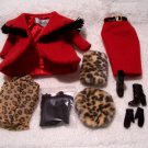 Barbie-Ensemble-Fashion Only-OOB-Red Winter Suit