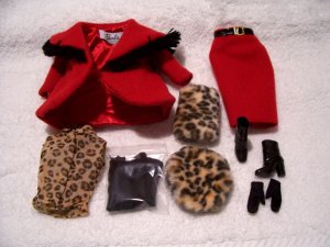 Barbie-Ensemble-Fashion Only-OOB-Red Winter Suit