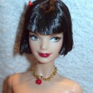 NUDE-Barbie-OOB-Short Brunette Bob-Midge Head Mold