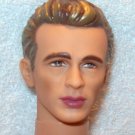 NUDE-KEN-Poseable-Barbie-4 OOAK Makeover-Brown Hair-196