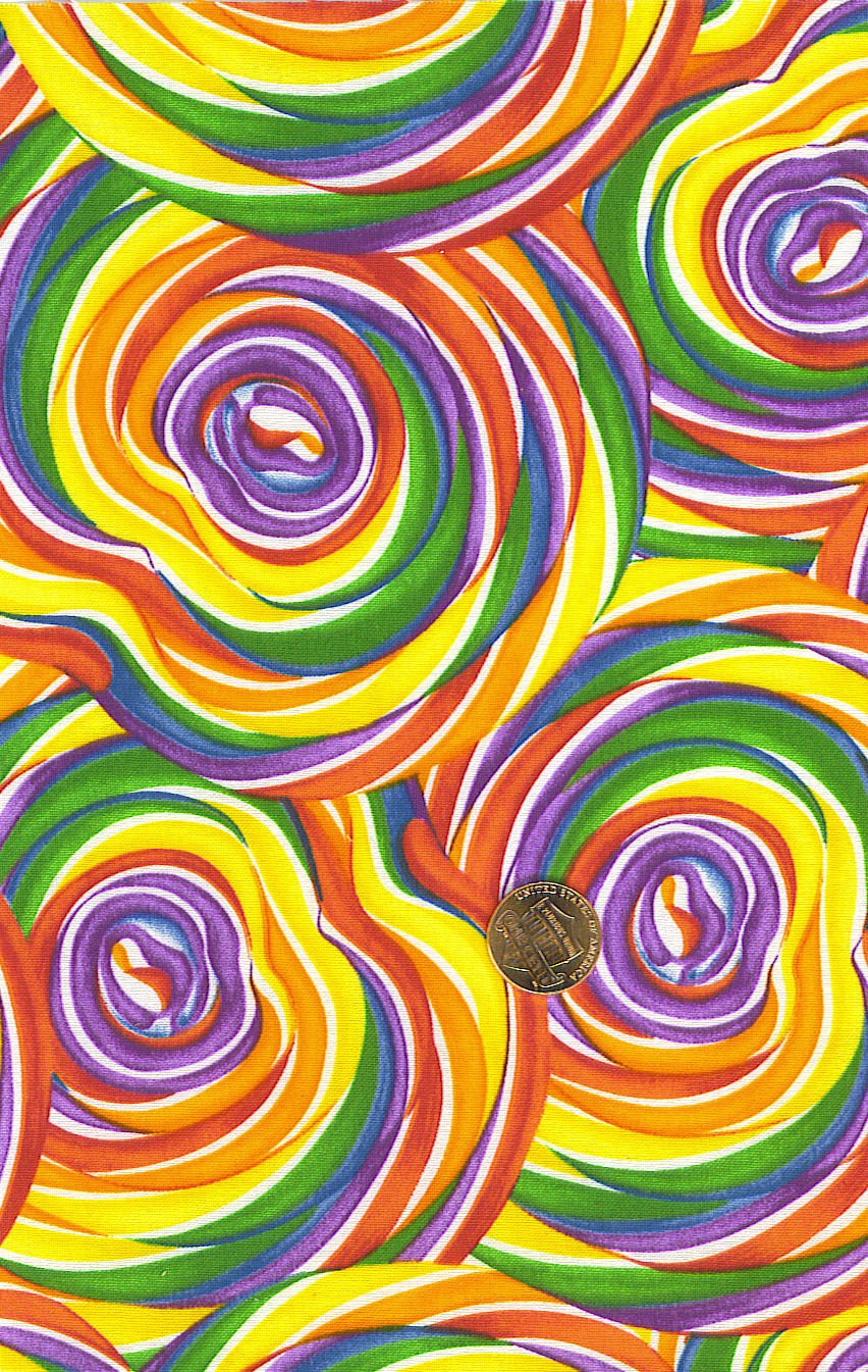 I Spy 6 by 9 inch Sucker Lollipop Candy Sweets Novelty Fabric 6" x 9" piece